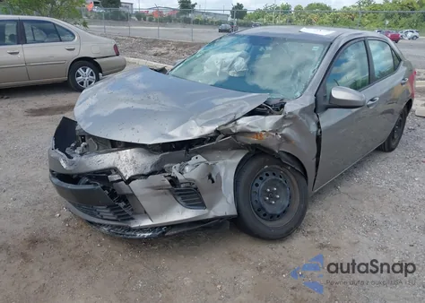 2016 Toyota Corolla Le из США, поврежденный, VIN 5YFBURHE1GP377504